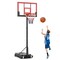 Adjustable Basketball Hoop 3.3 to 7 ft Height Outdoor and Poolside Stand with Shatterproof Backboard PE Base